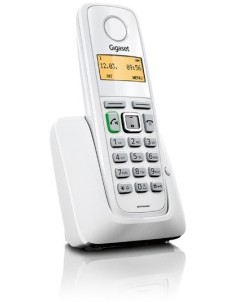 Siemens Gigaset SIA220B - Teléfono fijo inalámbrico, agenda de hasta 80 contactos, color blanco - Electrónica - Kiwiku.com
