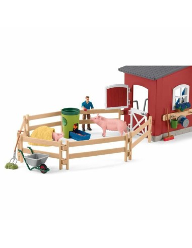 schleich_-_red_barn_with_animals_and_accessories_42606_4059433652306_barato