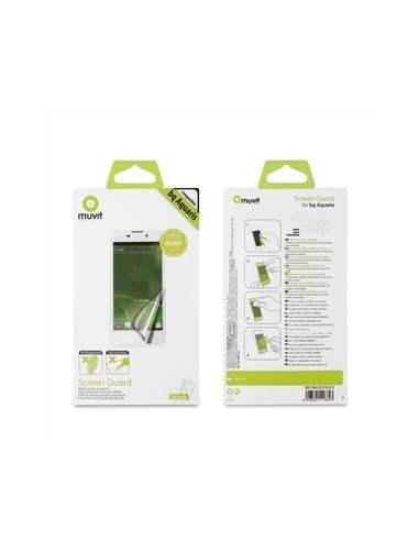 Muvit MUSCP0355 - Set de 2 protectores de pantalla para bq Aquaris 4.5: Kiwiku.com: Electrónica