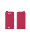 Funda slim rosa + protector de pantalla bq aquaris 5" muvit