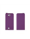 Funda slim lila + protector de pantalla bq aquaris 5" muvit