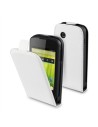 Funda slim blanca + protector pantalla bq aquaris 3.5" muvit
