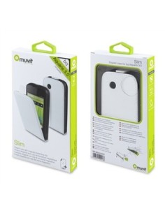 Kiwiku.com: Muvit MUSLI0397 - Funda slim + protector de pantalla para bq Aquaris 3.5, blanco - Electrónica 2