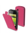 Funda slim rosa + protector pantalla bq aquaris 3.5" muvit