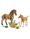 Schleich Horse Club 42432 Set de Cuidado de Crías Sarah