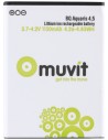 Batería li-ion 1150 mah bq aquaris 4.5" muvit