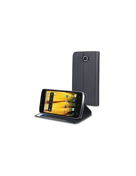 Muvit MUSNS0014 - Funda slim folio y función soporte Bq Aquaris 5 HD, negro: Kiwiku.com: Electrónica