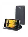 Funda slim folio función soporte negra bq aquaris 5" hd muvit
