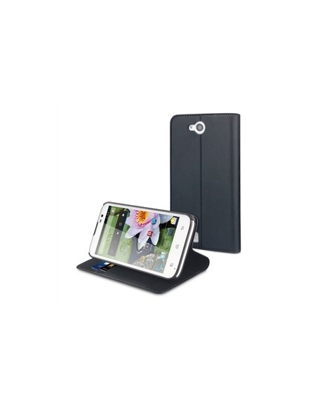 Muvit MUSNS0020 - Funda slim folio y función soporte Bq Aquaris 5, negro - Electrónica - Kiwiku.com