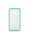 Carcasa ksix fusion transparente con borde tpu para galaxy s5 g900 turquesa