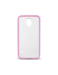 Ksix Fusion - Carcasa con borde TPU para Samsung Galaxy S5 G900, rosa y transparente - Electrónica - Kiwiku.com