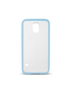 Ksix Fusion - Carcasa con borde TPU para Samsung Galaxy S5 G900, azul y transparente: Kiwiku.com: Electrónica
