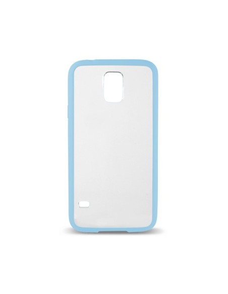 Ksix Fusion - Carcasa con borde TPU para Samsung Galaxy S5 G900, azul y transparente: Kiwiku.com: Electrónica