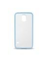 Carcasa ksix fusion transparente con borde tpu para galaxy s5 g900 azul