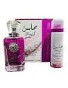 LATTAFA Mahasin Crystal Violet Eau de Parfum para Mujer 100ml + Desodorante Spray 75ml