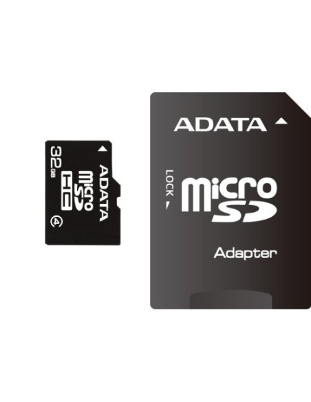 A-Data AUSDH32GCL4-RA1 - Tarjeta microSD de 32 GB (con adaptador), negro: Adata: Kiwiku.com: Informática