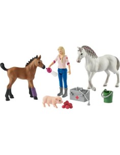 schleich_farm_world_42486_arztbesuch_bei_stute_und_fohlen_4055744029929_oferta