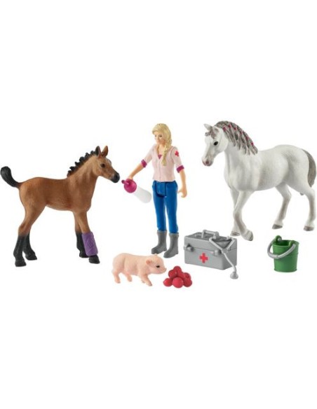 schleich_farm_world_42486_arztbesuch_bei_stute_und_fohlen_4055744029929_oferta