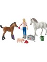 Schleich Farm World 42486 Arztbesuch Bei Stute Und Fohlen