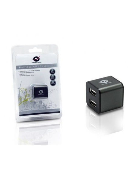 Conceptronic 4-Ports Cube USB 2.0 Hub - Concentrador: Kiwiku.com: Informática