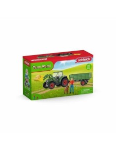 schleich_farm_world_42608_traktor_mit_anhänger_4059433652320_oferta
