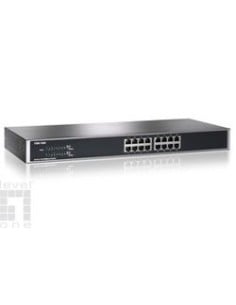 Level One FSW-1650 - Switch con 16 puertos Ethernet rápido, Negro: Kiwiku.com: Informática