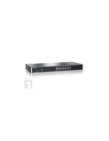 Level One FSW-1650 - Switch con 16 puertos Ethernet rápido, Negro: Kiwiku.com: Informática