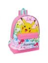 Safta Mochila Pokemon Pikachu Personaje Mochila Rosa
