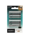 Sony nhaab4e - blister 4 pilas recargables de ni-mh, aa, 1.2v, 2.500 mah