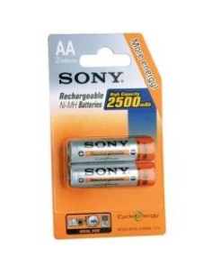 Sony NHAAB2E - Blister 2 pilas recargables de Ni-Mh, AA, 1.2V, 2.500 mAH: Kiwiku.com: Electrónica