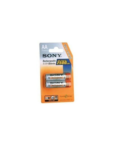 Sony NHAAB2E - Blister 2 pilas recargables de Ni-Mh, AA, 1.2V, 2.500 mAH: Kiwiku.com: Electrónica