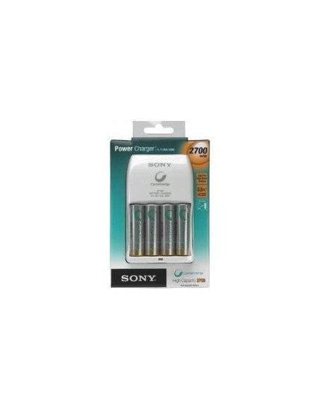 Sony BCG34HLD4F - Cargador de pilas recargables Power con 4 pilas AA 2.700 mAH incluidas: Kiwiku.com: Electrónica