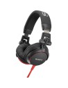 Sony mdrv55r - auriculares de diadema abiertos, negro y rojo