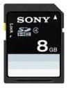 Sony sf8n4 - tarjeta de memoria securedigital de 8 gb (sdhc, 15 mb/s, clase 4), negro