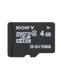 Sony SR4A4 - Tarjeta microSD de 4 GB ( clase 4), negro: Sony: Kiwiku.com: Informática