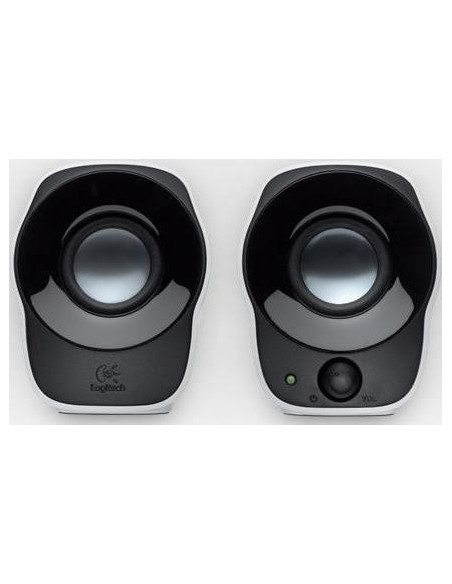 Logitech Z120 - Altavoces compactos USB de 1.2 vatios, blanco/ negro: LOGITECH: Kiwiku.com: Informática