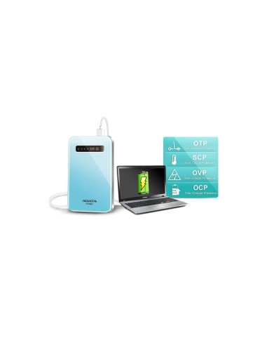 Bateria externa PowerBank APV100-4200m-5V-CBL azul 4200mAh  APV100-4200M-5V-CBL kiwiku.com