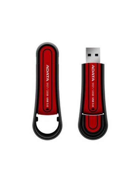 ADATA 32GB S107 - Memoria USB (32 GB, USB 3.0, 100 MB/s, Tapa, Rojo, Caucho): Kiwiku.com: Informática