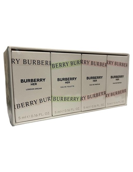 Burberry Miniature Set Regalo 2 X 5ml Burberry Eau de Parfum + 5ml Burberry Her Eau de Toilette + 5ml Burberry Her London Dream
