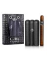 Cuba Prestige Black para Hombres - Juego de Regalo de 2 Piezas en Spray Eau de Toilette 90ml + 30ml