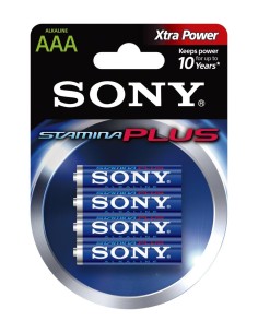Sony AM4B4A - Blister 4 pilas Plus alcalinas LR03-AAA (1.5V): Kiwiku.com: Electrónica