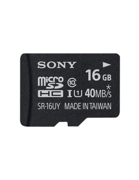 Sony SR16UYA - Tarjeta microSD de 16 GB (uhs-I, clase 10, 40 MB/s), negro: Sony: Kiwiku.com: Videojuegos