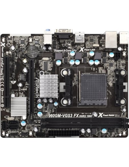 Asrock 960GM-VGS3 FX - Placa base: ASRock: Kiwiku.com: Informática