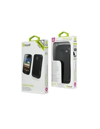 Muvit MUSKI0075 - Funda minigel para Samsung Galaxy Ace 2 i8160, negro - Electrónica - Kiwiku.com