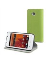 Funda slim folio función soporte verde/gris bq aquaris 4" muvit
