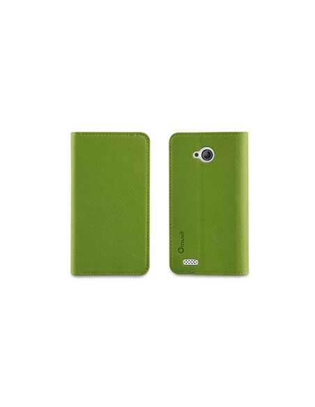 Muvit MUSNS0006 - Funda slim folio y función soporte Bq Aquaris 4, verde/gris: Kiwiku.com: Electrónica