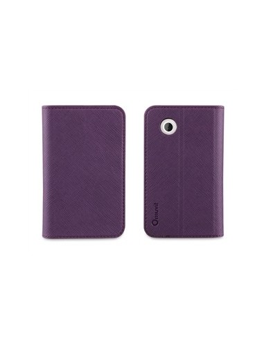 Muvit MUSNS0021 - Funda folio con función soporte para bq Aquaris 3.5, lila/naranja - Electrónica - Kiwiku.com