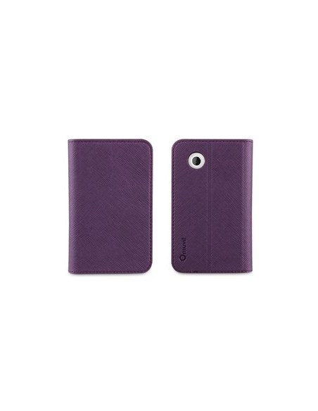 Muvit MUSNS0021 - Funda folio con función soporte para bq Aquaris 3.5, lila/naranja - Electrónica - Kiwiku.com