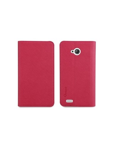 Muvit MUSNS0007 - Funda slim folio con función soporte para bq Aquaris 4, rosa/negro - Electrónica - Kiwiku.com
