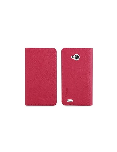 Muvit MUSNS0007 - Funda slim folio con función soporte para bq Aquaris 4, rosa/negro - Electrónica - Kiwiku.com
